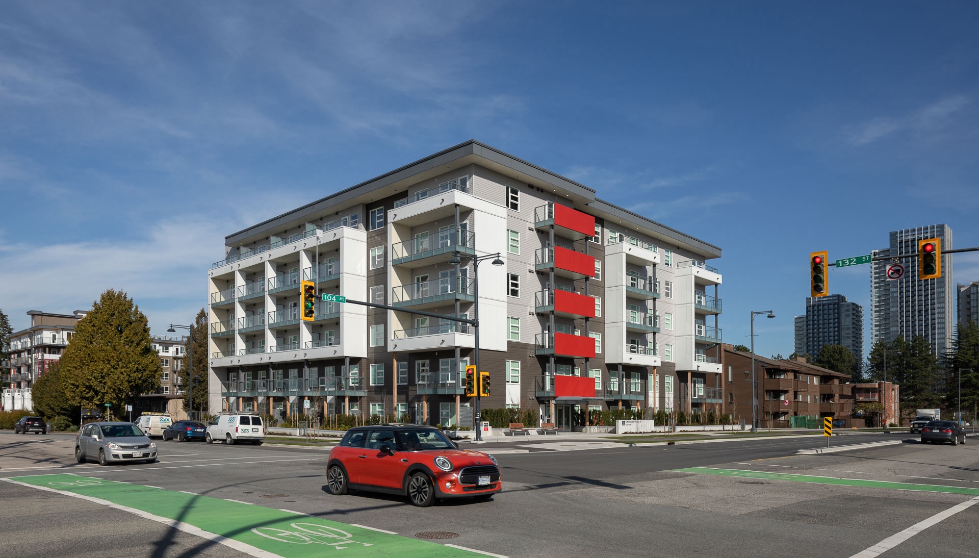 Sunshine Housing Co-operative from street view of 132 st, Vancouver BC.